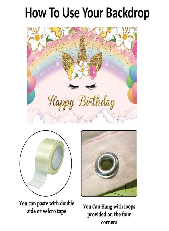 ثيم ماي بارتي مجموعة زينة عيد ميلاد بطابع وحيد القرن من ثيم ماي بارتي - Image 3